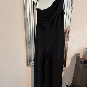 Abercrombie & Fitch Classic Black One Shoulder Jumpsuit
